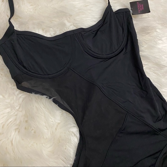 Victoria’s Secret | swim black one piece mesh cut out - Picture 6 of 6